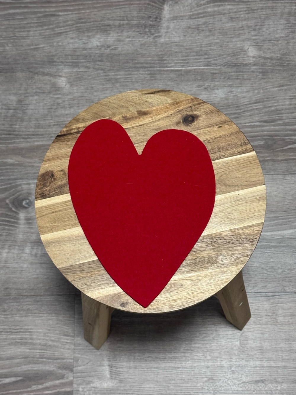 NWT Graf Lantz 10” Merino Wool Heart Trivet in Red - Picture 8 of 11